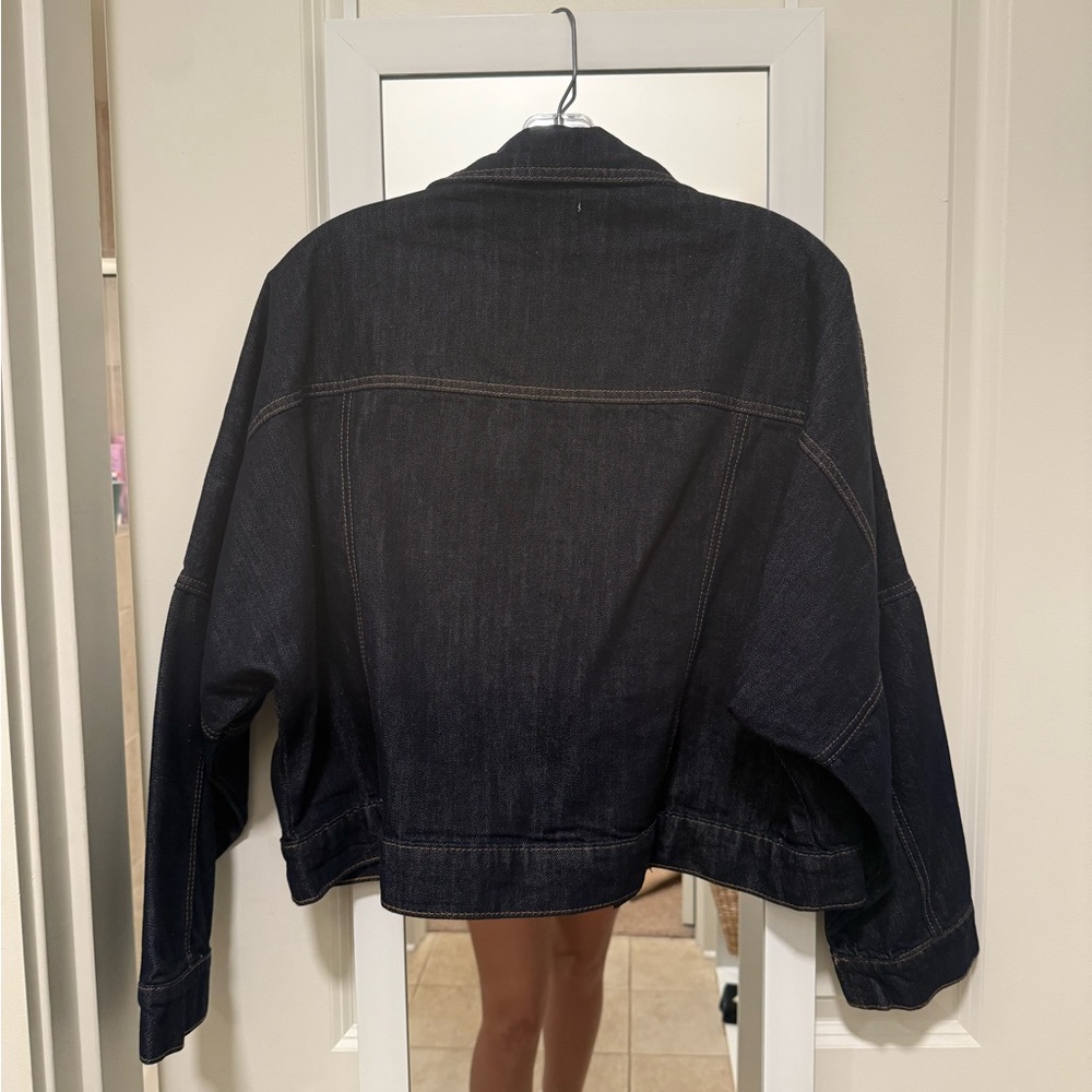 Princess Polly Hughes Dark Wash Denim Jacket - Picture 4 of 4